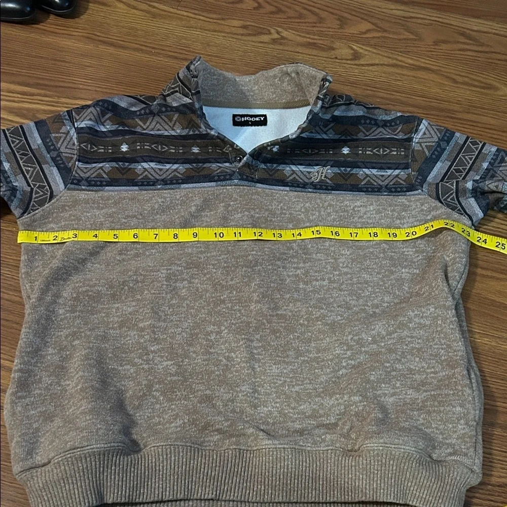 Hooey Stevie Quarter Snap Aztec Tan Pullover Southwestern Men’s Small